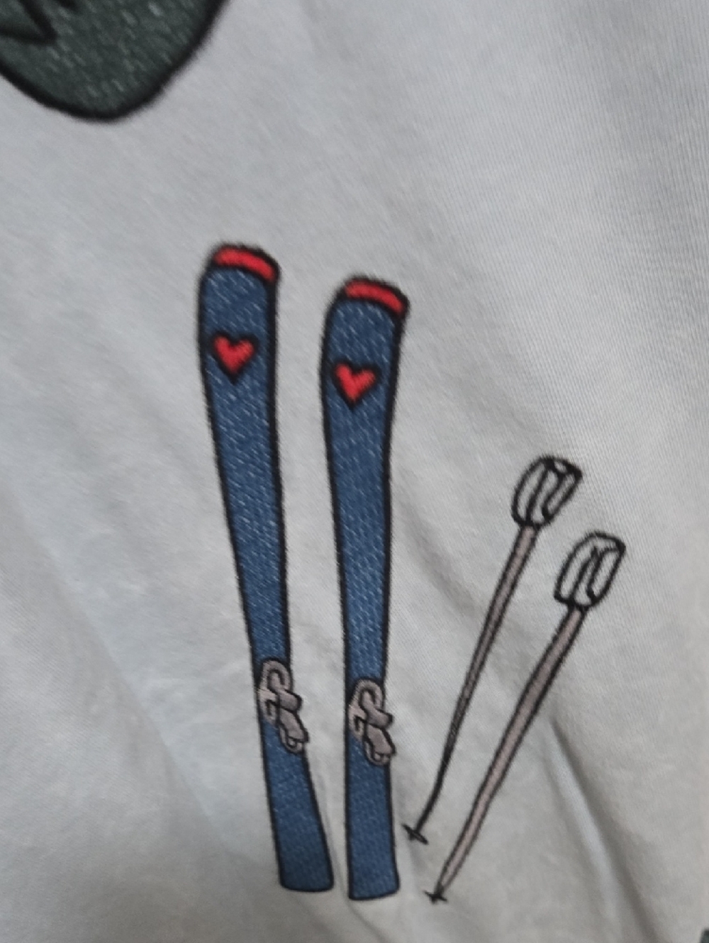 Free People Light Blue Ski Apres Graphic Tee shirt - Picture 6 of 10